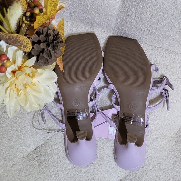 Wild Fable Women's NWT Lavender Purple Britt Mule 3in Heart Heels Size 8.5 - Picture 9 of 13